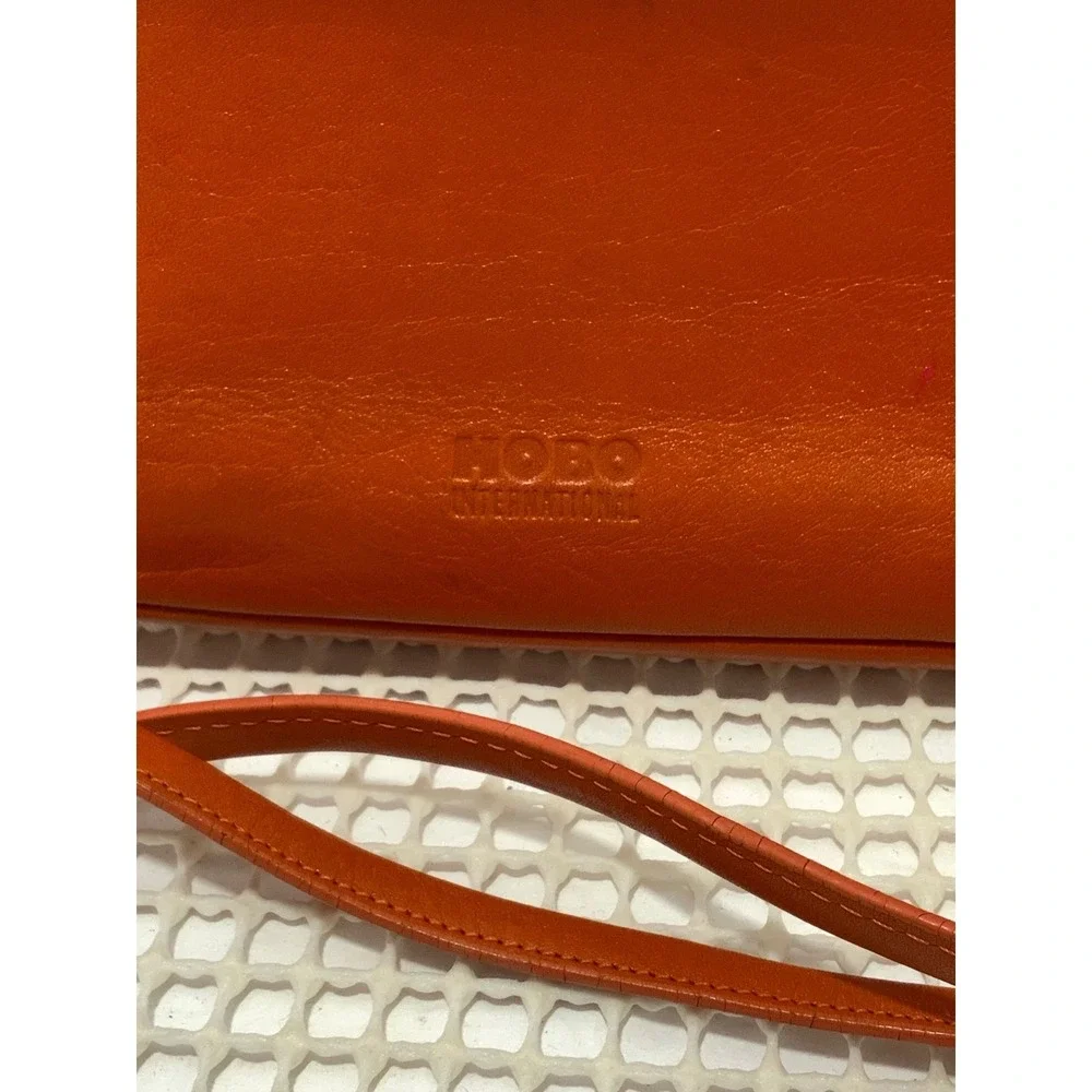 Hobo International tangerine leather Sling‎ Bag Orange